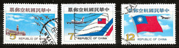 Taiwan 1980 N°Y.T. : PA. 18 à 20 Obl. - Luchtpost