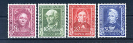 1949 REP. FED. TED. SET MNH ** Beneficenza, Benefattori Dell'umanità, 3/6 - Unused Stamps