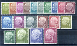 1954 REP. FED. TED. SET MNH ** Theodor Heuss, 50p Firmato Signed - Nuevos