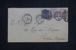 ROYAUME UNI - Enveloppe De Scarborough Pour La France En 1884 - L 132878 - Storia Postale