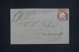 ALLEMAGNE - Affranchissement De Hamburg Sur Lettre En 1874 - L 132881 - Storia Postale