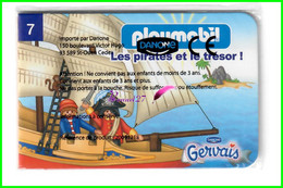 Publicité Livret PLAYMOBIL Offert Avec GERVAIS N° 7 Les Pirates Et Le Trésor !  - Sous Blister D'origine - Playmobil