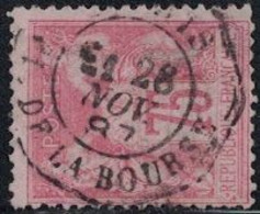 SAGE - N°81 - OBLITERATION -  PARIS - PL. DE LA BOURSE - LEVEE EXCEPTIONNELLE - E1 - 28 NOVEMBRE 1887 -COTE TIMBRE 150€ - 1876-1898 Sage (Type II)