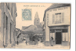 CPA 78 Saint Arnoult Epicerie Café Au Coq Gaulois - St. Arnoult En Yvelines