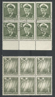 GREENLAND - Two (2) Blocks Of 6 Stamps. MICHEL # 28 Used And MICHEL # 47 Unused. - Collezioni & Lotti