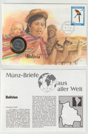 Numisbrief Münz-briefe Aus Aller Welt BOLIVIA 1990 - Ohne Zuordnung