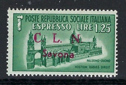 ● Italia C.L.N. 1945 ֍ SAVONA ֍ N. 11 ** ️ Serie Completa = NON Garantito  Cat. ? € ️ Lotto N. 1590 ️ - Comité De Libération Nationale (CLN)