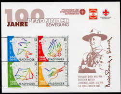 AUSTRIA  2007 Centenary Of Scout Movement Block MNH / **.  Michel Block 36 - Blokken & Velletjes