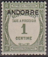 Timbre Taxe - ANDORRE - Recouvrement - N°  9 * - 1931 - Neufs