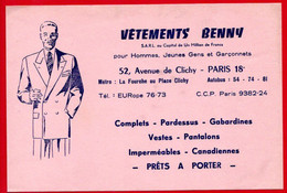 Buvard Benny, Vêtements Pour Hommes, Jeunes Gens, Garçonnets. - Vestiario & Tessile