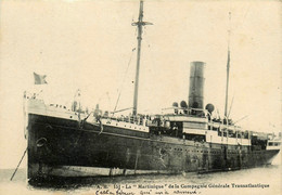 Bateau * Navire De Commerce Cargo LA MARTINIQUE * Compagnie Générale Transatlantique - Handel