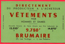 Buvard Brumaire, Vêtements Pour Hommes Et Dames. - Textile & Clothing