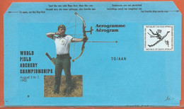 SPORT TIR A L'ARC AFRIQUE DU SUD AEROGRAMME DE 1992 - Boogschieten