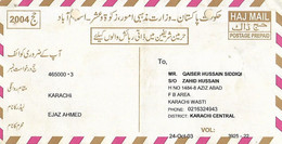 Pakistan 2004    Hajj Pilgrims Mail Postage Prepaid Card Issued By The Ministry Of Religious Affairs, Govt. Of Pakistan. - Pakistan