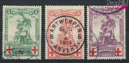 Belgien 104-106 (kompl.Ausg.) Gestempelt 1914 Rotes Kreuz (9861802 - 1918 Cruz Roja