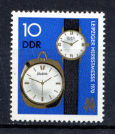 DDR ALLEMAGNE EST 1970, Yv. 1280, FOIRE LEIPZIG, Montres Horlogerie, 1 Valeur, Neuf** Mint. R381 - Horlogerie