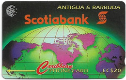 Antigua & Barbuda - C&W (GPT) - Scotiabank - 12CATA (Normal 0) - 1995, 9.800ex, Used - Antigua And Barbuda