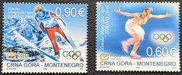 Montenegro, 2006, Mi 112-113, Winter Olympic Games - Turin, Italy, Skating + Ski Flights, 2v, MNH - Inverno2006: Torino