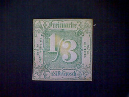 Germany (Thurn And Taxis), Scott #16, 1863, Mint (*), No Gum, 1/3 Sgr, Green - Nuovi