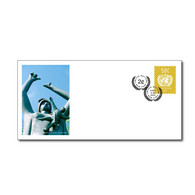 ONU New-York 2022  - (Postal Stationery) Enveloppe Pré-timbrée Réévaluée 58c+2c Format Long Oblitérée Premier Jour - FDC