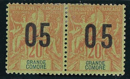 Grande Comore N°23A - Variété Chiffres Espacés TàN - Neuf * Avec Charnière - TB - Ungebraucht