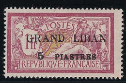 Grand Liban N°12a - Variété Chiffres Espacés - Neuf * Avec Charnière - TB - Ungebraucht