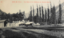 CPA. - [65] Hautes Pyrénées > LUZ - La Gare Et Le Château De Sainte Marie - TBE - Luz Saint Sauveur