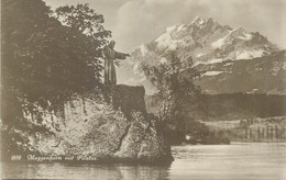 Switzerland Postcard Statue Meggenhorn Mit Pilatus - Meggen