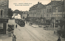 SAINT CERE BOULEVARD GAMBETTA LE TRAMWAY ET AUBERGE LAFON - Saint-Céré