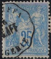 SAGE - N°78 - ALGERIE - OBLITERATION -  CONVOYEUR STATION - LA CHIFFA - LIGNE ALGER - AFFREVILLE - RARE - INDICE 18 SUR - 1876-1898 Sage (Type II)