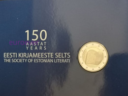 2 Euro Gedenkmünze 2022 Nr. 5 - Estland / Estonia - Literatur-Gesellschaft BU Coincard - Estonia