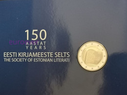 2 Euro Gedenkmünze 2022 Nr. 5 - Estland / Estonia - Literatur-Gesellschaft BU Coincard - Estonie