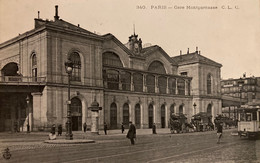 Paris - 14ème - La Gare Montparnasse - Tramway Tram Attelage - Metro, Stations