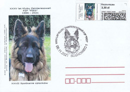 2021.11.06. Dog - Envelo Stamp Sosnowiec - Special Postmark - POWA - Storia Postale