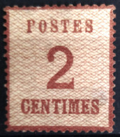 FRANCE                         ALSACE-LORRAINE N° 2     (Aminci)                         NEUF SANS GOMME - Unused Stamps