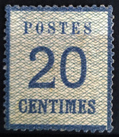 FRANCE                         ALSACE-LORRAINE N° 6     (aminci)                       NEUF SANS GOMME - Unused Stamps