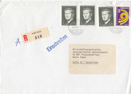 Liechtenstein - 009/1987 - AR-Brief Echt Gelaufen Aus Vaduz Nach Sofia/Bulgaria - Storia Postale