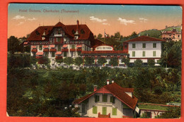 ZSA-24 Hotel Victoria Oberhofen Am Thunersee. Gelaufen Nach Biel Unten Umschlag. Franco-Suisse 6388 - Oberhofen Am Thunersee