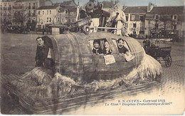 44 - NANTES Carnaval 1923 : Le Char " DIOGENES TRANSATLANTIQUE HOTEL "  CPA Colorisée - Loire Atlantique - Nantes