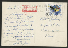CHINA N° 2315 (Ski) On A Postcard ( Summer Palace) By Airmail To France In 1981. - Cartas & Documentos