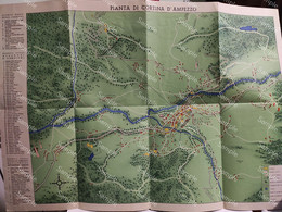 Dolomiti CORTINA D'AMPEZZO Pianta.  49 X 35 Cm. - Cartes Topographiques