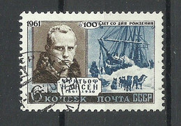 RUSSLAND RUSSIA 1961 Michel 2570 MNH Fritjof Nansen - Explorateurs & Célébrités Polaires