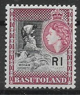 COLONIE INGLESI BASUTOLAND 1961-63 SERIE ORDINARIA EFFIGE DI ELISABETTA YVERT. 82  MNH XF++++++ - 1965-1966 Self Government