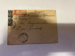 (3 L 4) Russia - Registered Letter Posted To Denmark - With Was Seal At Back - Maybe Posted In 1945 ???? - Storia Postale