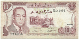 Morocco - 10 Dirhams - 1970 / AH 1390 - Pick 57.a - Sign. 8 - Serie BD/26 - King Hassan II - BANQUE DU MAROC - Maroc