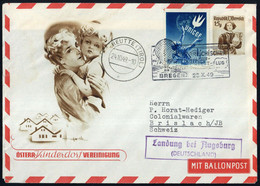 1949, Österreich, Palmer RBF 3 Typ1, Brief - Mechanische Afstempelingen