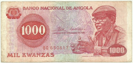 Angola - 1000 Kwanzas - 11.11.1976 - Pick 113 - Série BD - Camarada Dr. Agostinho Neto 1 000 - Angola