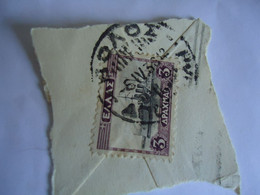 GREECE POSTMARK  ON PAPERS  ΒΟΛΟΣ 1938 - Marcophilie - EMA (Empreintes Machines)