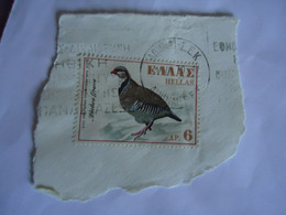GREECE POSTMARK  ON PAPERS  BIRDS  ΑΘΗΝΑΙ ΣΕΚ - Marcophilie - EMA (Empreintes Machines)