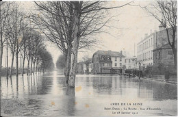 CRUE DE LA SEINE - Saint-Denis - La Briche - Vue D'ensemble Le 28 Janvier 1910 - Inondations